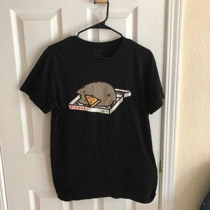 Adorable pusheen pizza shirt